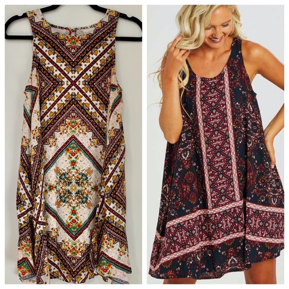 Altar'd State Dresses & Skirts - Altar'd State Darcy Trapeze Cut Boho Dress